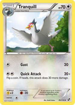 Carte Pokémon: Tranquill