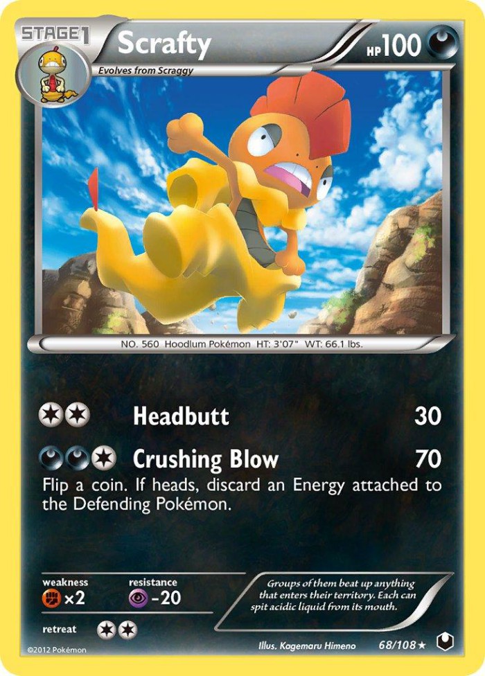 Carte Pokémon: Scrafty [Baggaïd]
