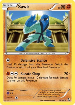 Carte Pokémon: Sawk