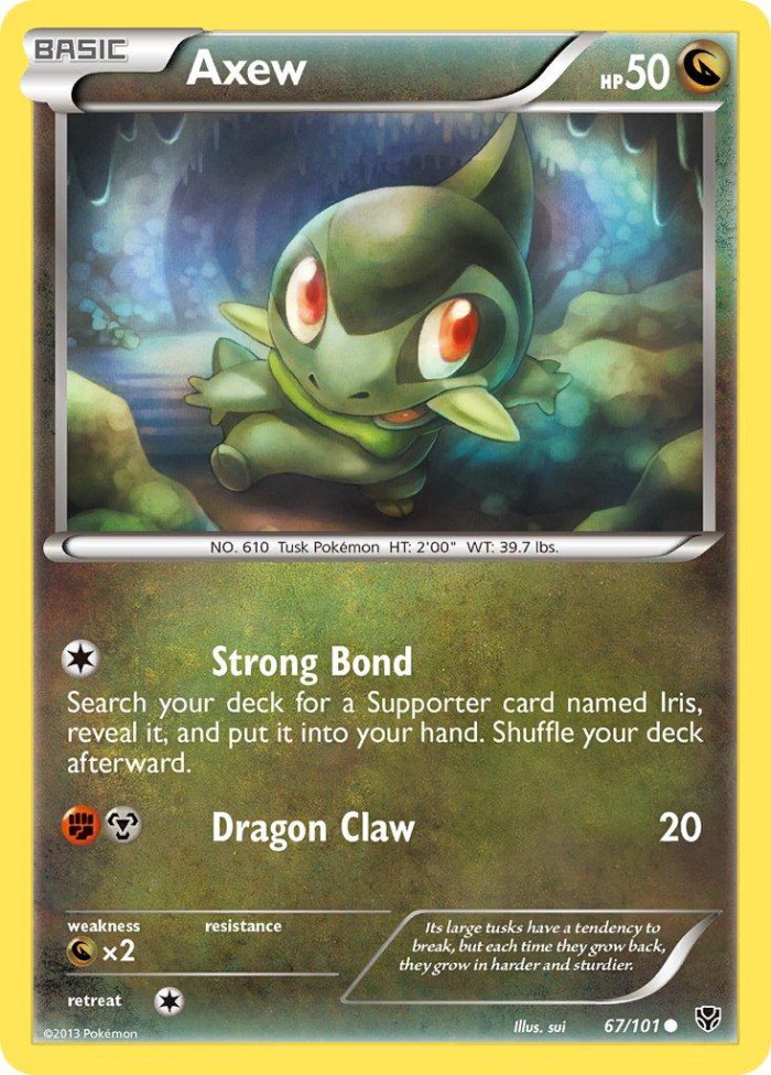 Carte Pokémon: Axew [Coupenotte]