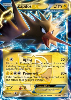 Carte Pokémon: Zapdos EX