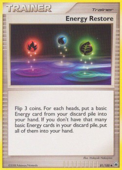 Carte Pokémon: Energy Restore
