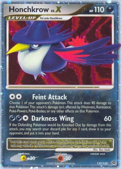 Carte Pokémon: Honchkrow LV.X
