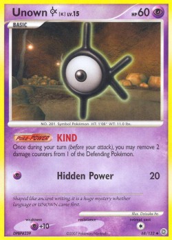 Carte Pokémon: Unown [K]