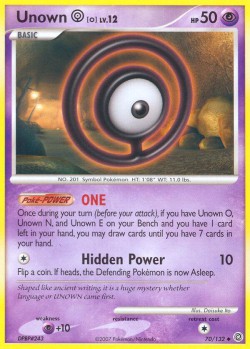 Carte Pokémon: Unown [O]