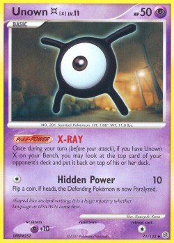 Carte Pokémon: Unown [X]