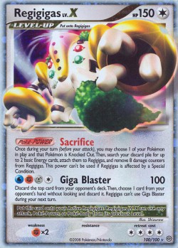 Carte Pokémon: Regigigas LV.X