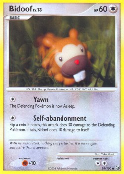Carte Pokémon: Bidoof