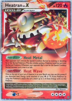 Carte Pokémon: Heatran LV.X
