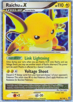Carte Pokémon: Raichu LV.X