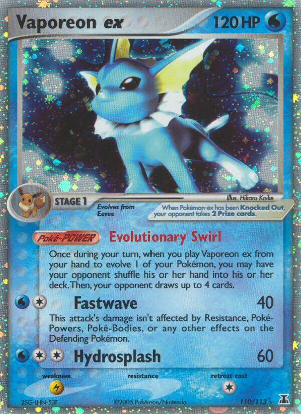 Carte Pokémon: Vaporeon ex [Aquali ex]