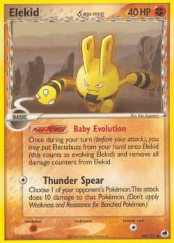 Carte Pokémon: Elekid δ