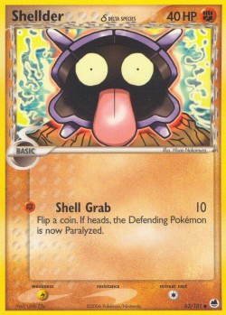 Carte Pokémon: Shellder δ