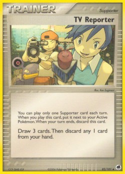 Carte Pokémon: TV Reporter