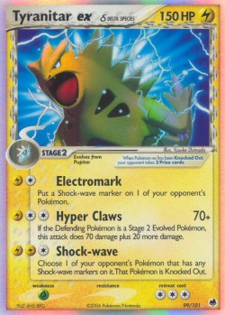 Carte Pokémon: Tyranitar ex δ