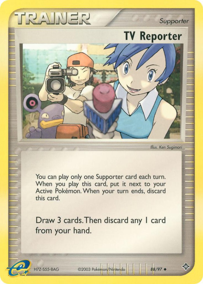 Carte Pokémon: TV Reporter [Journaliste télé]