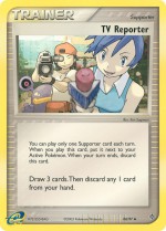 Carte Pokémon: Journaliste télé
