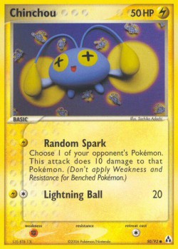 Carte Pokémon: Chinchou
