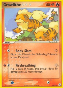 Carte Pokémon: Growlithe