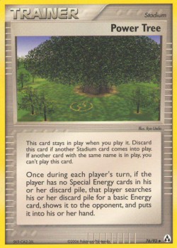 Carte Pokémon: Power Tree