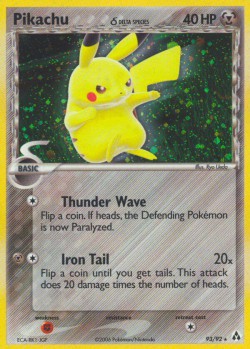 Carte Pokémon: Pikachu δ
