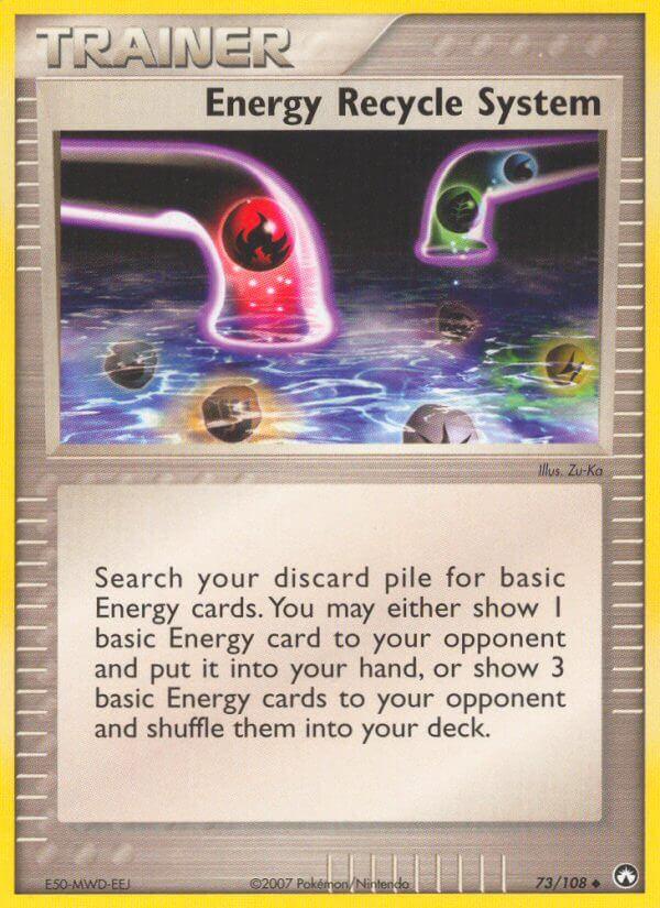 Carte Pokémon: Energy Recycle System [Recyclage d'énergie]