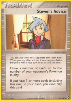 Carte Pokémon: Steven's Advice