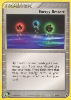 Carte Pokémon: Energy Restore