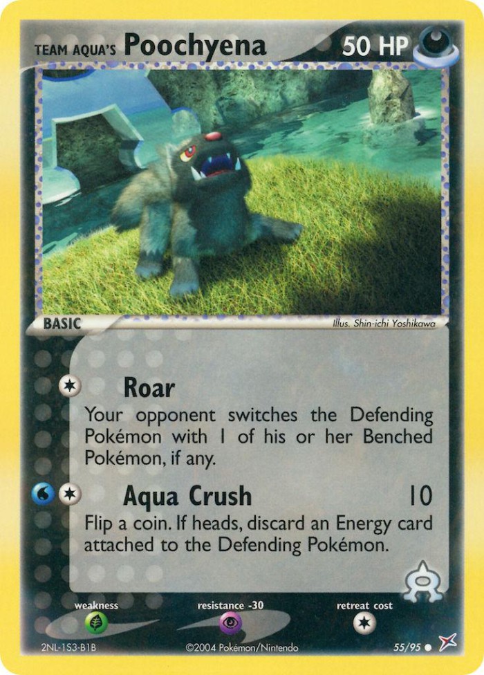Carte Pokémon: Team Aqua's Poochyena [Medhyena de Team Aqua]