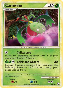 Carte Pokémon: Carnivine