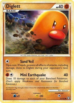 Carte Pokémon: Diglett