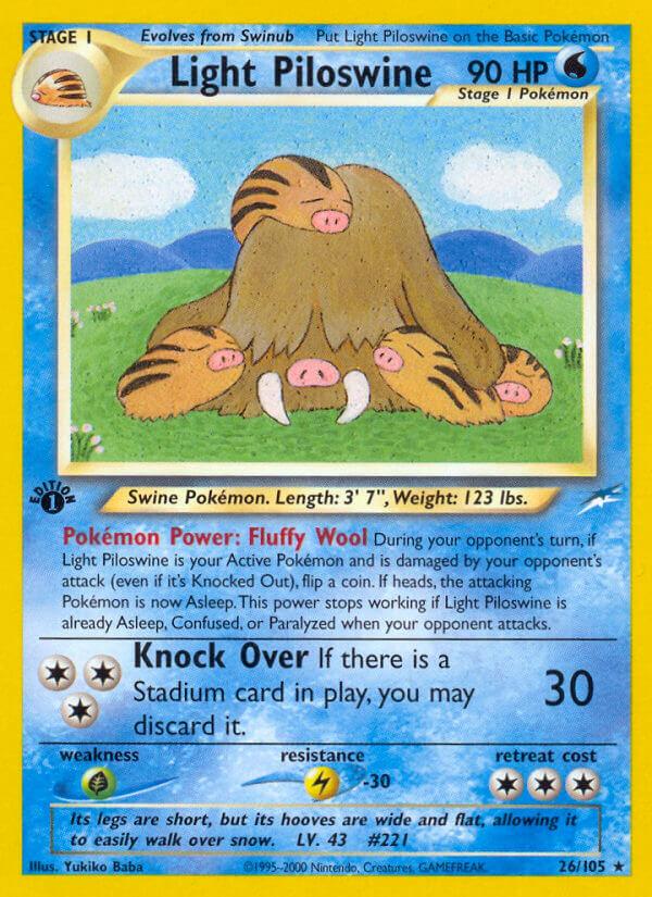 Carte Pokémon: Light Piloswine [Cochignon lumineux]