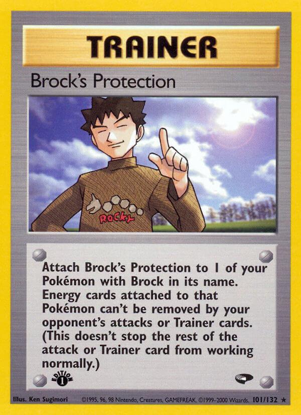 Carte Pokémon: Brock's Protection [Protection de Pierre]