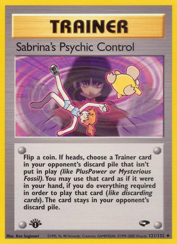 Carte Pokémon: Sabrina's Psychic Control [Contrôle Psychique de Morgane]