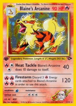 Carte Pokémon: Blaine's Arcanine