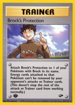 Carte Pokémon: Brock's Protection