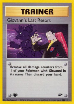 Carte Pokémon: Giovanni's Last Resort
