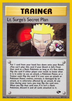 Carte Pokémon: Lt. Surge's Secret Plan