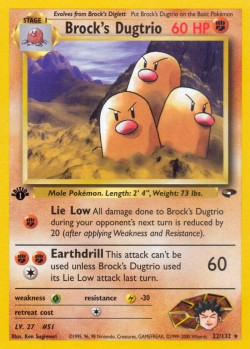 Carte Pokémon: Brock's Dugtrio