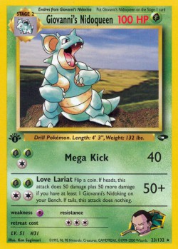 Carte Pokémon: Giovanni's Nidoqueen