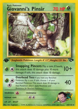 Carte Pokémon: Giovanni's Pinsir