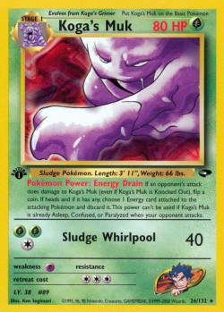 Carte Pokémon: Koga's Muk
