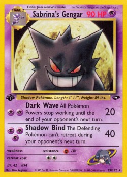 Carte Pokémon: Sabrina's Gengar