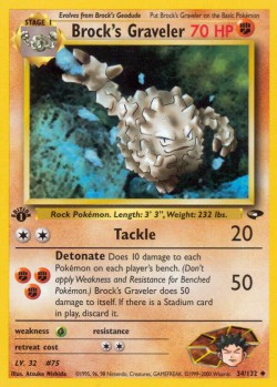 Carte Pokémon: Brock's Graveler