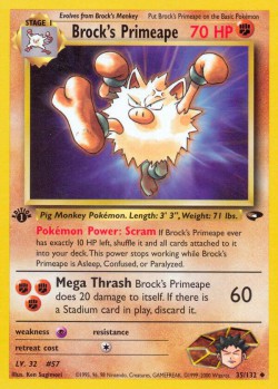 Carte Pokémon: Brock's Primeape