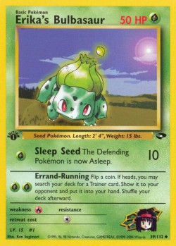 Carte Pokémon: Erika's Bulbasaur
