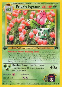 Carte Pokémon: Erika's Ivysaur
