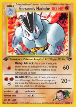 Carte Pokémon: Giovanni's Machoke