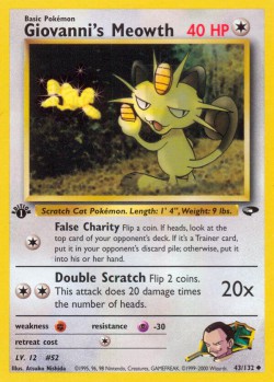 Carte Pokémon: Giovanni's Meowth