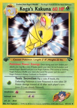 Carte Pokémon: Koga's Kakuna